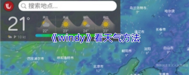 《windy》看天气方法