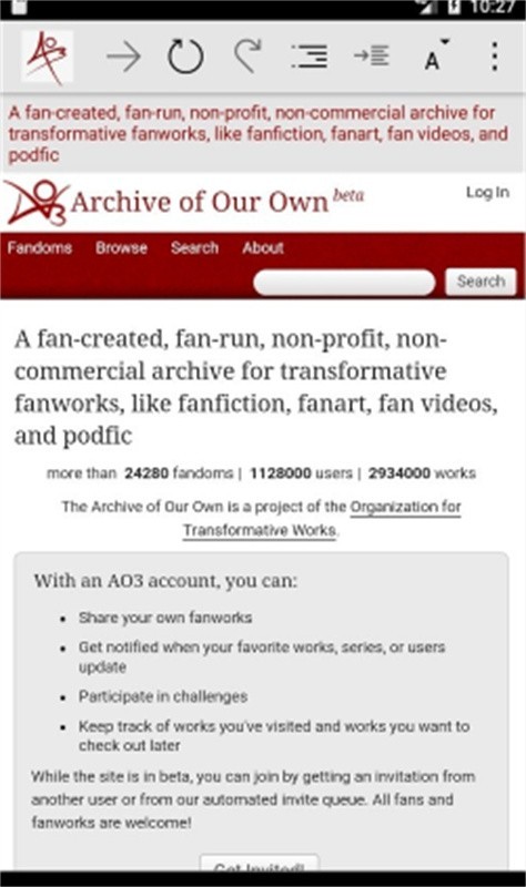 Ao3中文版截图1