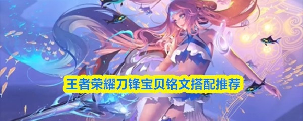 王者荣耀刀锋宝贝铭文搭配推荐