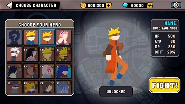 火柴人忍者格斗内置MOD菜单版截图4